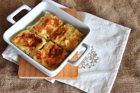 Leek, mangel & feta cheese banitsa
