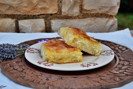 Banitsa with cottage cheese